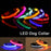 LED Adjustable Dog Collar Blinking Flashing Light Up Glow Pets Safety Waterproof