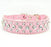 Rhinestone Dog Collar Pink XL SIZE 21 inch Bling Rhinestone PU Leather Crystal