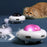 Pet UFO Electronic Smart Funny Cat Turntable Toy Intelligent Funny Cat Stick Game Rotating Turntable Cat Toy Automatic Cleaning